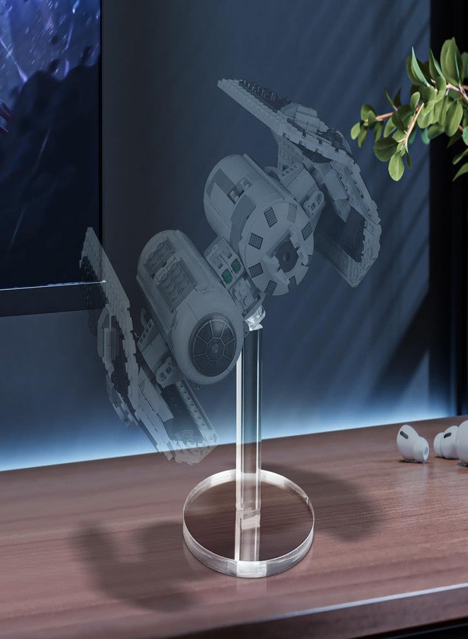 NAOCARD Acrylic Display Stand for Lego 75399 Rebel U-Wing Starfighter Building Set, Transparent Rotating Acrylic Riser Compatible with TIE Bomber 75347, TIE Fighter & X-Wing 7539 - Image 3